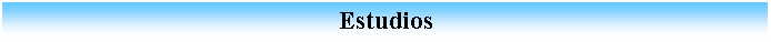 Cuadro de texto:                                                    Estudios